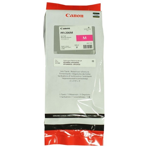 Picture of Canon 5305B001 (PFI-206M) OEM Magenta Ink Cartridge