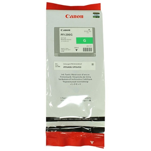 Picture of Canon 5310B001 (PFI-206Green) OEM Green Ink Cartridge