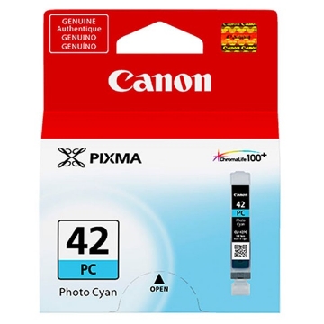 Show details for Canon 6388B002 (CLI-42PC) OEM Photo Cyan Inkjet Cartridge Picture of Canon 6388B002 (CLI-42PC) OEM Photo Cyan Inkjet Cartridge