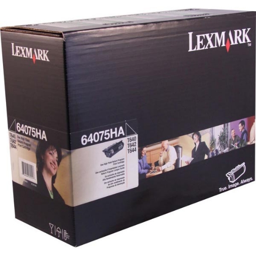 Picture of Lexmark 64075HA OEM High Yield Black Toner Cartridge