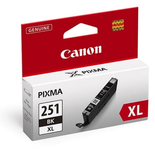 Picture of Canon 6448B001 (CLI-251XLBK) OEM Black Inkjet Cartridge