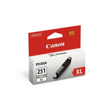 Show details for Canon 6452B001 (CLI-251XLGY) OEM High Yield Gray Inkjet Cartridge Picture of Canon 6452B001 (CLI-251XLGY) OEM High Yield Gray Inkjet Cartridge