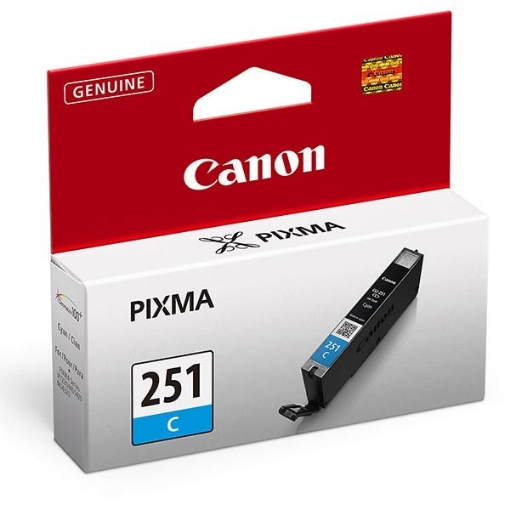 Picture of Canon 6514B001 (CLI-251C) OEM High Yield Cyan Inkjet Cartridge