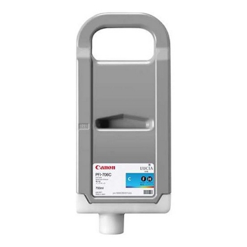 Show details for Canon 6682B001AA (PFI-706C) OEM Cyan Ink Cartridge Picture of Canon 6682B001AA (PFI-706C) OEM Cyan Ink Cartridge