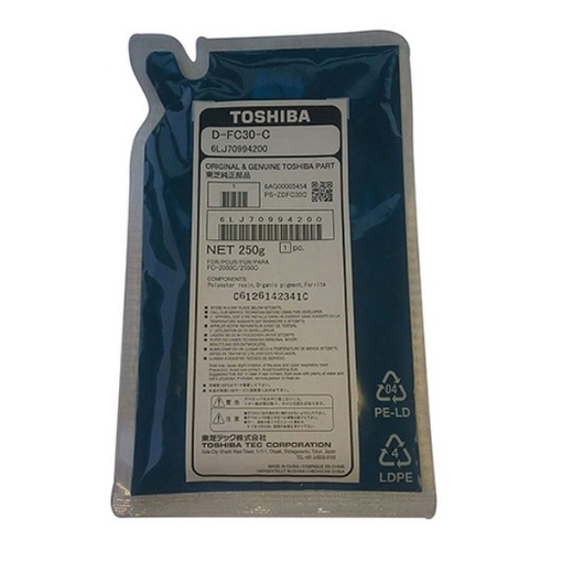 Picture of Toshiba 6LJ70384200 (D-FC30C) OEM Cyan Developer