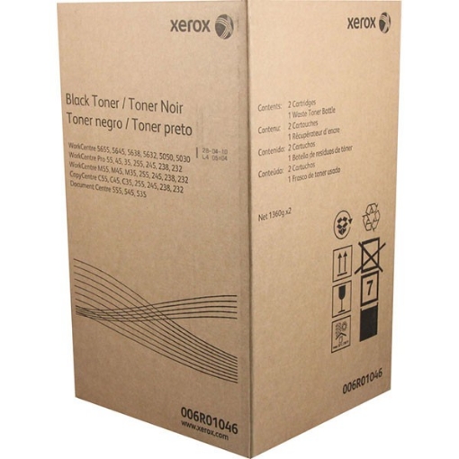 Picture of Xerox 6R1046 OEM Black Toner Cartridges (2 pk)