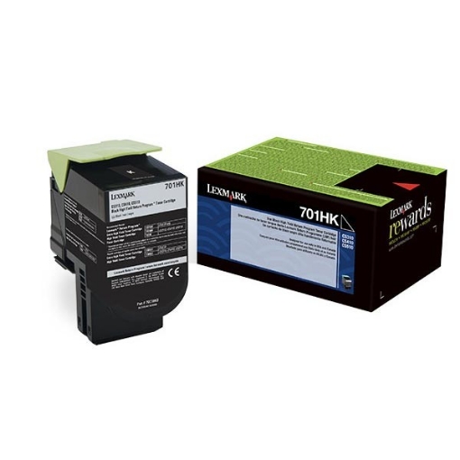 Picture of Lexmark 70C0HKG OEM High Yield Black Toner