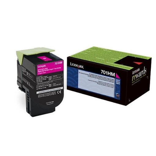 Picture of Lexmark 70C0HMG OEM High Yield Magenta Toner