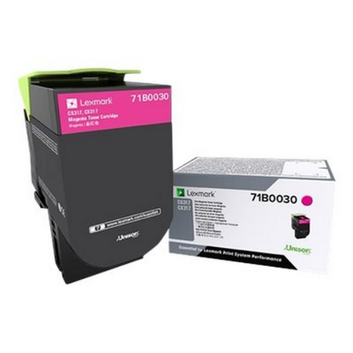 Picture of Lexmark 71B0030 OEM Magenta Toner Cartridge