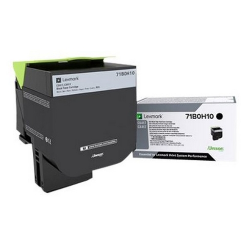 Picture of Lexmark 71B0H10 OEM High Yield Black Toner Cartridge