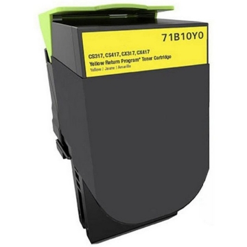 Show details for Premium 71B10Y0 Compatible Lexmark Yellow Toner Cartridge Picture of Premium 71B10Y0 Compatible Lexmark Yellow Toner Cartridge