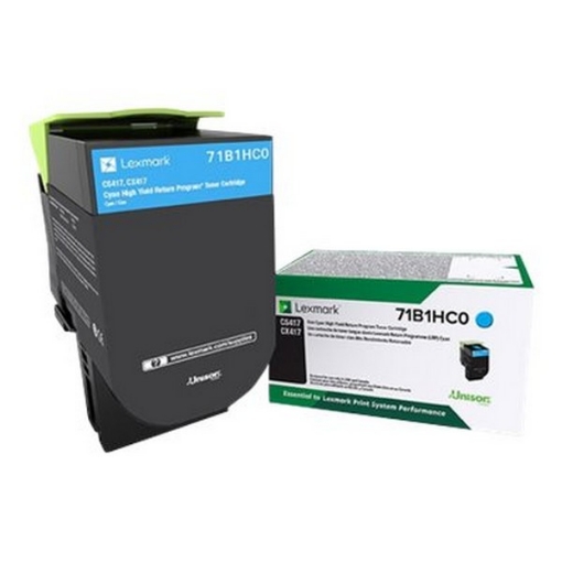 Picture of Lexmark 71B1HC0 OEM High Yield Cyan Toner Cartridge