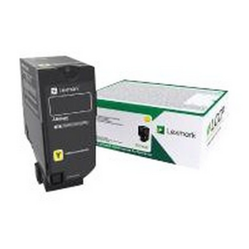 Picture of Lexmark 74C00YG (TAA Compliant Version of 74C10Y0) OEM Yellow Toner Cartridge