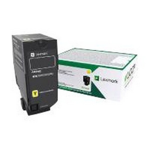 Picture of Lexmark 74C0SYG (TAA Compliant Version of 74C1SY0) OEM Yellow Toner Cartridge