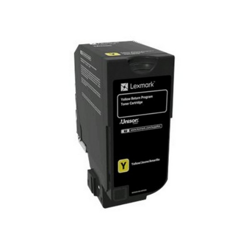 Picture of Lexmark 74C10Y0 OEM Yellow Toner Cartridge