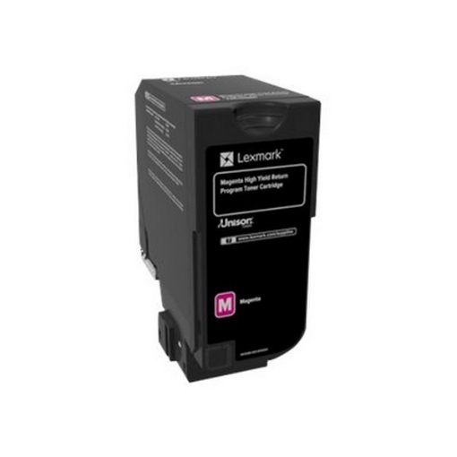 Picture of Lexmark 74C1HM0 OEM High Yield Magenta Toner Cartridge