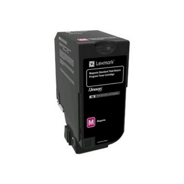 Show details for Lexmark 74C1SM0 OEM Magenta Toner Cartridge Picture of Lexmark 74C1SM0 OEM Magenta Toner Cartridge