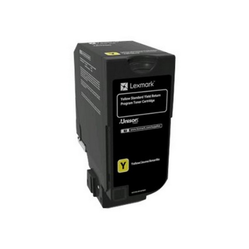 Picture of Lexmark 74C1SY0 OEM High Yield Yellow Toner Cartridge