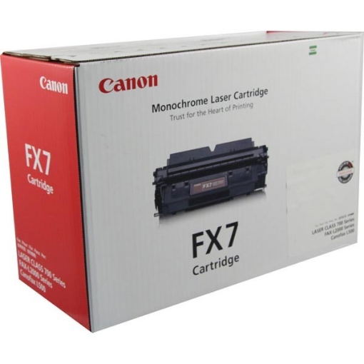 Picture of Canon 7621A001AA (FX-7) OEM Black Toner Cartridge