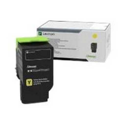 Picture of Lexmark 78C0U40 OEM Ultra High Yield Yellow Toner Cartridge