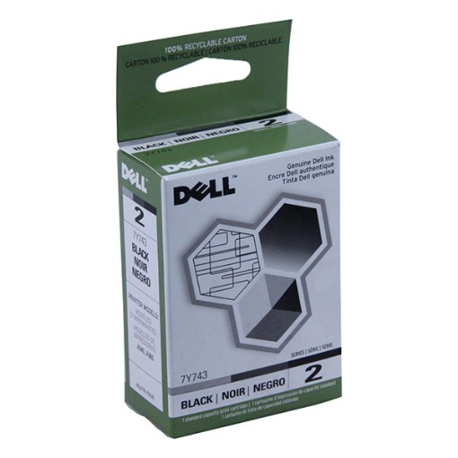 Picture of Dell 7Y743 (X0502) OEM Black Inkjet Cartridge