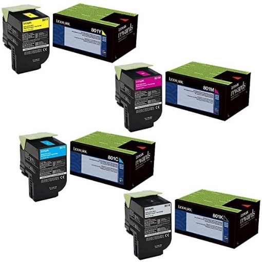 Picture of Lexmark 80C00KG (TAA Compliant Version 80C10K0) OEM Black Toner Cartridge