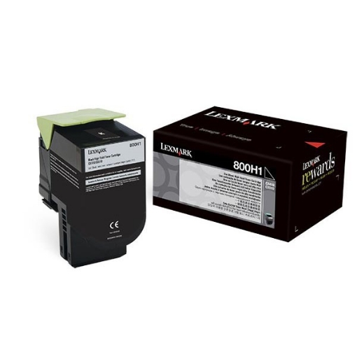 Picture of Lexmark 80C0H10 OEM High Yield Black Toner