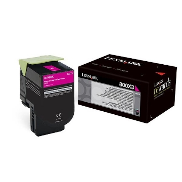 Show details for Lexmark 80C0X30 OEM Extra High Yield Magenta Toner Picture of Lexmark 80C0X30 OEM Extra High Yield Magenta Toner