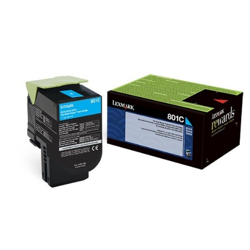 Picture of Lexmark 80C10C0 OEM Cyan Toner