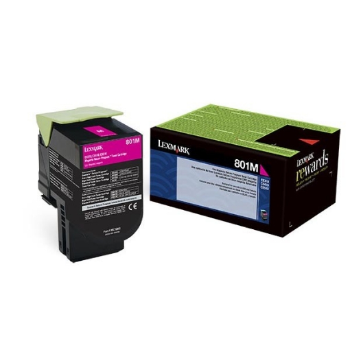 Picture of Lexmark 80C10M0 OEM Magenta Toner