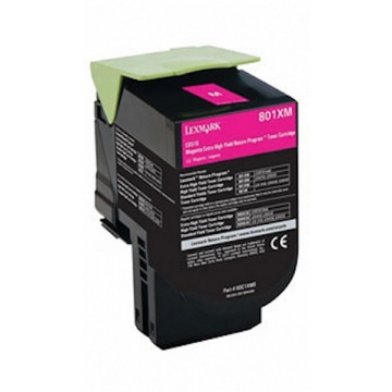 Show details for Premium 80C1XM0 Compatible Lexmark Magenta Toner Cartridge Picture of Premium 80C1XM0 Compatible Lexmark Magenta Toner Cartridge