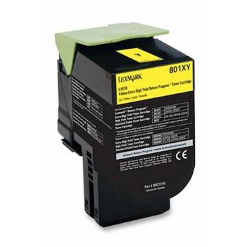 Show details for Premium 80C1XY0 Compatible Lexmark Yellow Toner Cartridge Picture of Premium 80C1XY0 Compatible Lexmark Yellow Toner Cartridge