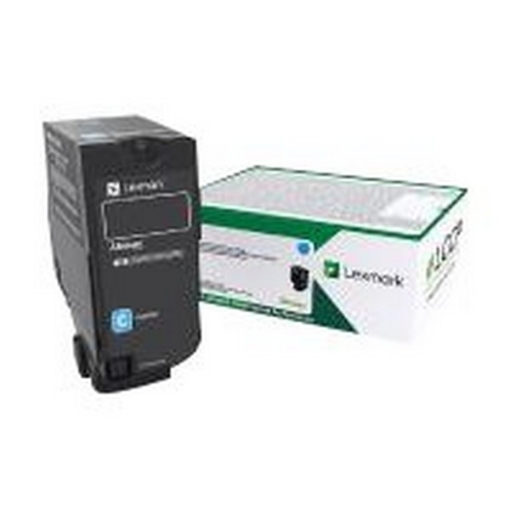 Picture of Lexmark 84C0HCG (TAA Compliant Version of 84C1HC0) OEM High Yield Cyan Toner Cartridge