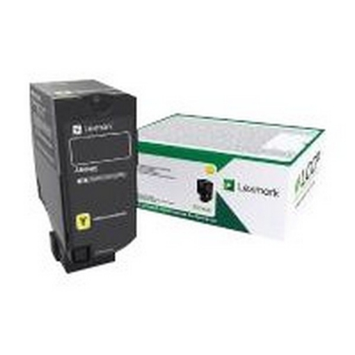 Picture of Lexmark 84C0HYG (TAA Compliant Version of 84C1HY0) OEM High Yield Yellow Toner Cartridge