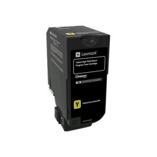 Picture of Lexmark 84C1HY0 OEM High Yield Yellow Toner Cartridge