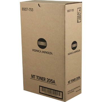 Show details for Konica Minolta 8937-753 (Type 205A) OEM Black Toner Cartridge Picture of Konica Minolta 8937-753 (Type 205A) OEM Black Toner Cartridge