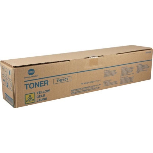 Picture of Konica Minolta 8938-506 (TN-210Y) Yellow Toner Cartridge (12000 Yield)