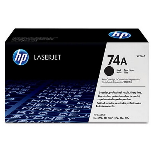 Picture of HP 92274A (HP 74A) OEM Black Toner Cartridge