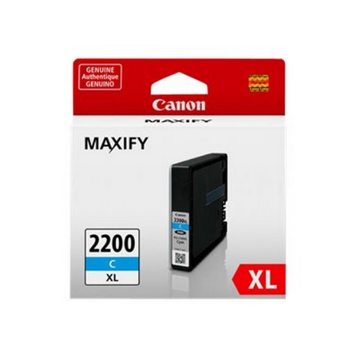 Picture of Canon 9268B001 (PGI-2200xl C) OEM High Yield Cyan Inkjet Cartridge