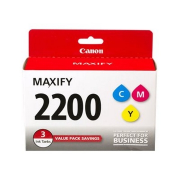 Show details for Canon 9304B005 (PGI-2200) OEM Cyan, Magenta, Yellow Ink Cartridge (3 pk) Picture of Canon 9304B005 (PGI-2200) OEM Cyan, Magenta, Yellow Ink Cartridge (3 pk)