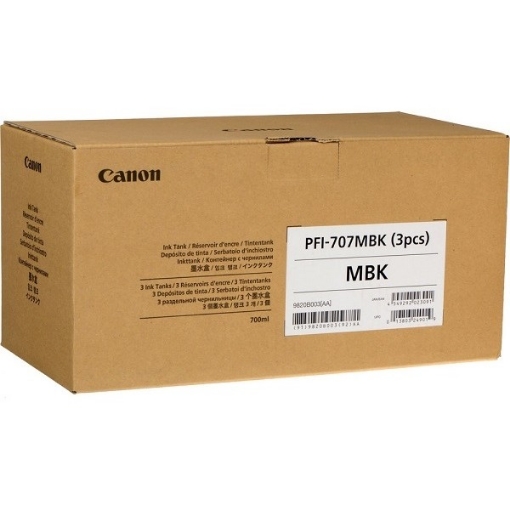 Picture of Canon 9820B001 (PFI-707MBK) OEM High Yield Matte Black Inkjet Cartridge