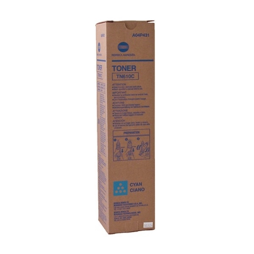 Picture of Konica Minolta A04P431 (TN-610C) OEM Cyan Toner