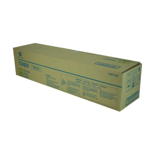 Picture of Konica Minolta A0D7235 (TN-214Y) Yellow Toner Cartridge (18500 Yield)