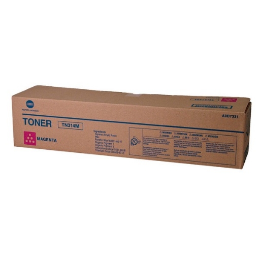 Picture of Konica Minolta A0D7331 (TK-314M) Magenta Toner Cartridge (20000 Yield)