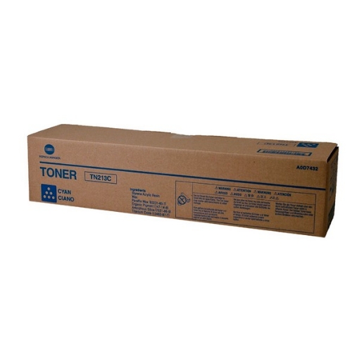 Picture of Konica Minolta A0D7432 (TN-213C) Cyan Toner Cartridge (19000 Yield)