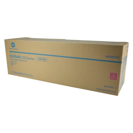 Picture of Konica Minolta A0DK333 Magenta Toner Cartridge (8000 Yield)