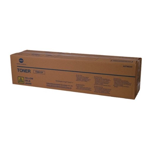 Picture of Konica Minolta A0TM230 (TN-613Y) Yellow Toner Cartridge (30000 Yield)