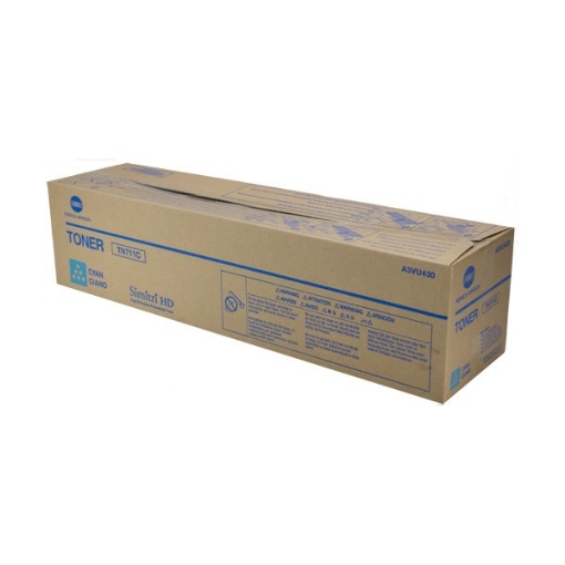 Picture of Konica Minolta A3VU430 (TN-711C) Cyan Toner Cartridge (31500 Yield)