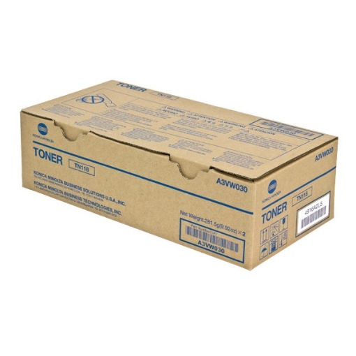 Picture of Konica Minolta A3VW030 Black Toner Cartridge (2/Case) (12000 Yield)