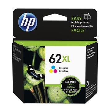 Show details for HP C2P07AN (HP 62XL) OEM High Yield Tri-Color Ink Cartridge Picture of HP C2P07AN (HP 62XL) OEM High Yield Tri-Color Ink Cartridge